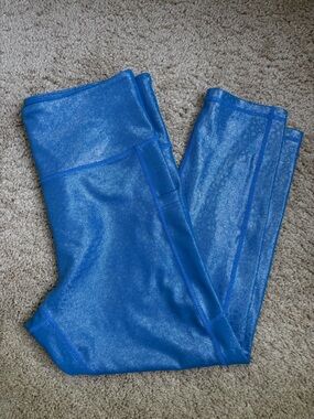 ZYIA Shimmery Royal Blue Leggings